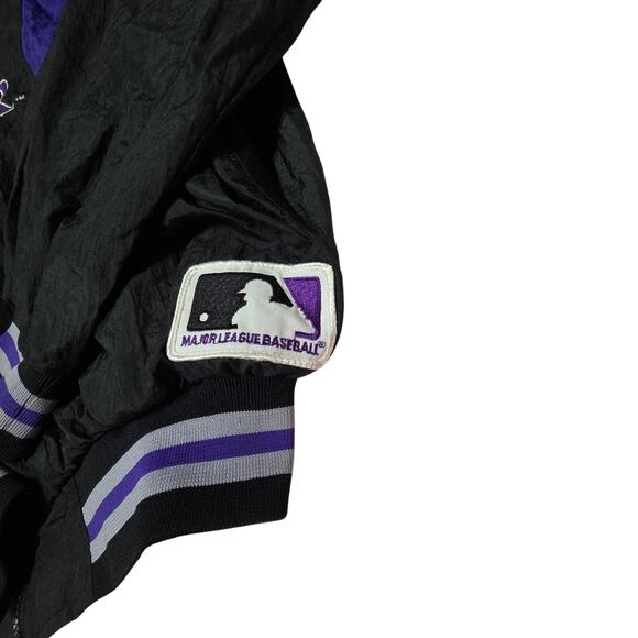 Vtg 1990s Colorado Rockies Felco Full Zip Track Jacket Windbreaker Mens Sz XL - Picture 2 of 7